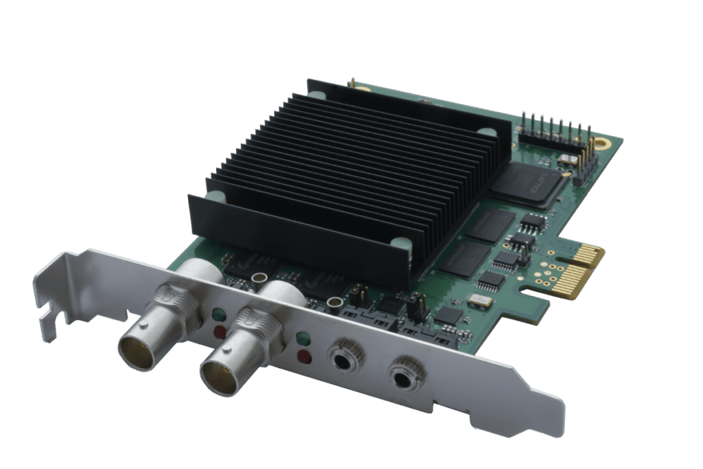 Enciris LT-122 dual channel SDI PCIe video capture card with dual H.264 encoders for broadcast and embedded applications