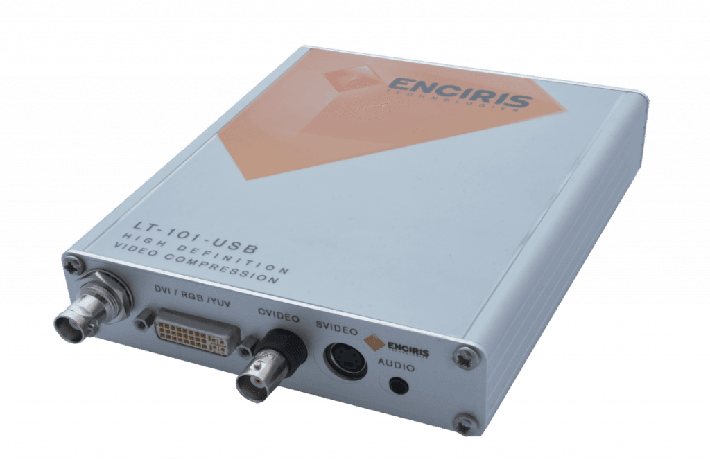 Enciris LT-101 USB video capture system with H.264 encoding supporting HDMI DVI and analog inputs for real time processing