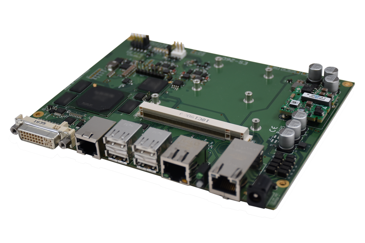 Custom Full HD video receiver board with Ethernet decompression for medical applications
