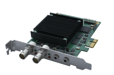 Enciris LT-122 dual channel SDI PCIe video capture card with dual H.264 encoders for broadcast and embedded applications