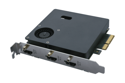 Enciris LT-312 dual HDMI 4K video capture card PCIe with real-time acquisition and low latency video processing