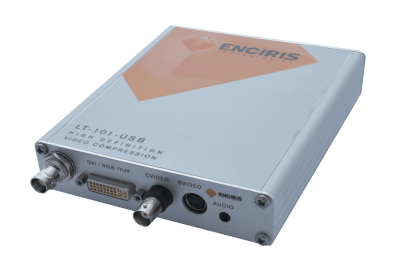 Enciris LT-101 USB video capture system with H.264 encoding supporting HDMI DVI and analog inputs for real time processing